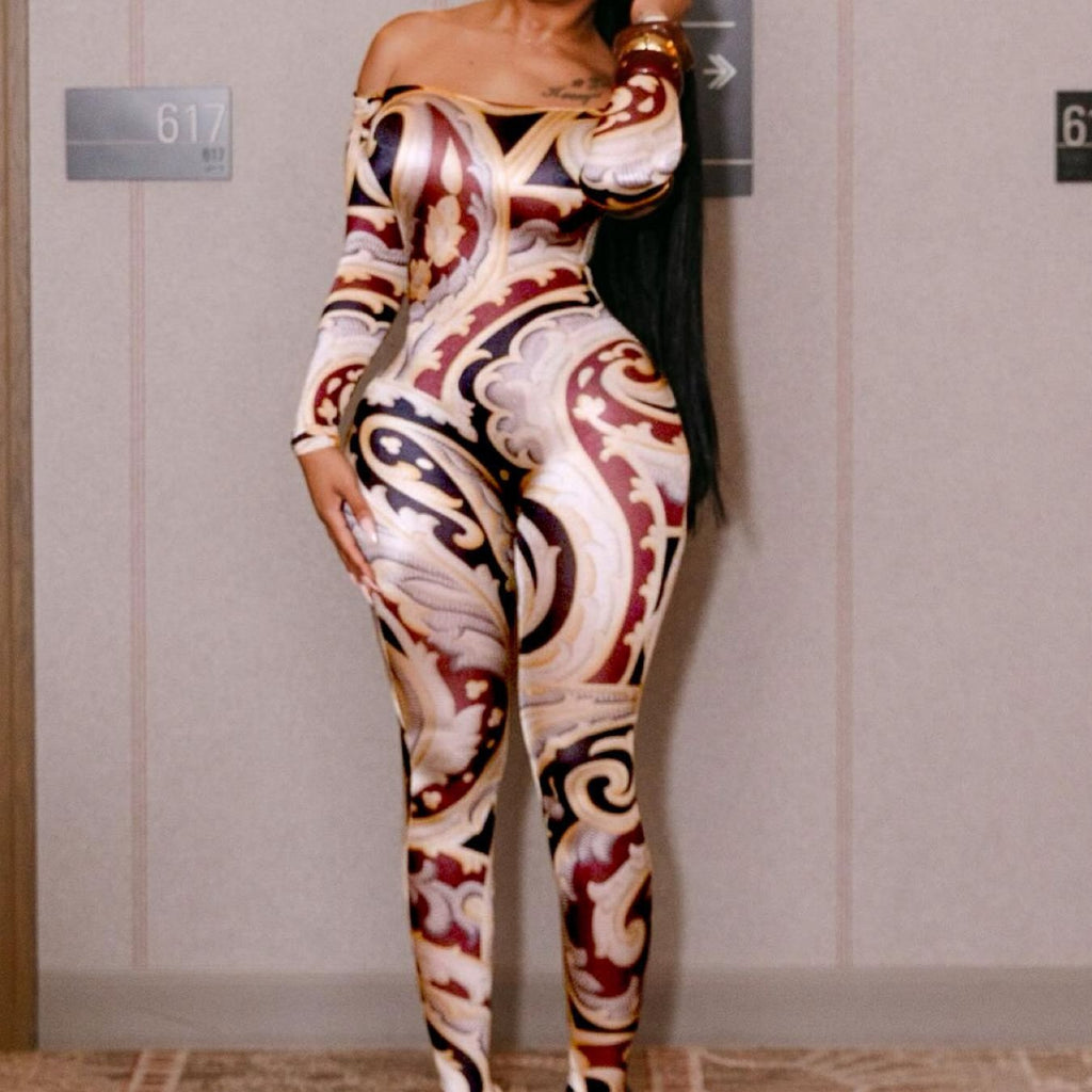 Abstract Art Print Jumpsuit: A Bold Statement for a Stylish and Confident Look, Bodysuits for Women, Birthday Outfits for Women