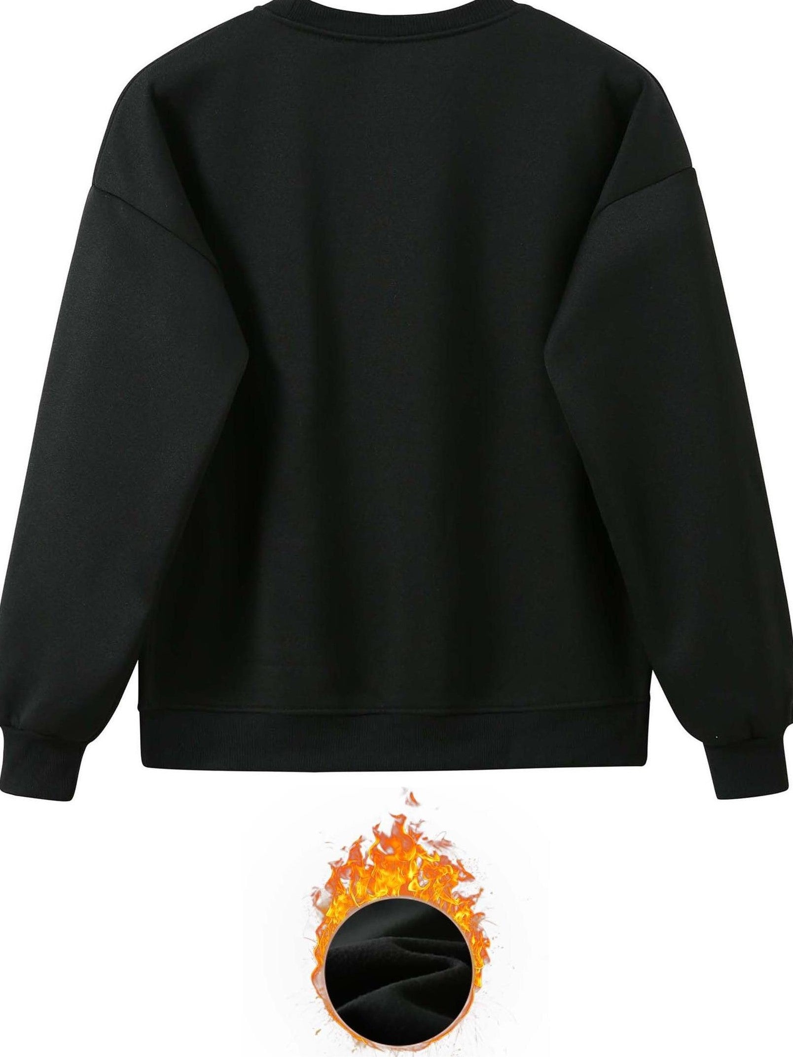 Two Piece Set, Letter Print Crew Neck Sweatshirt & Pants Outfits for Women, Winter & Fall Clothing