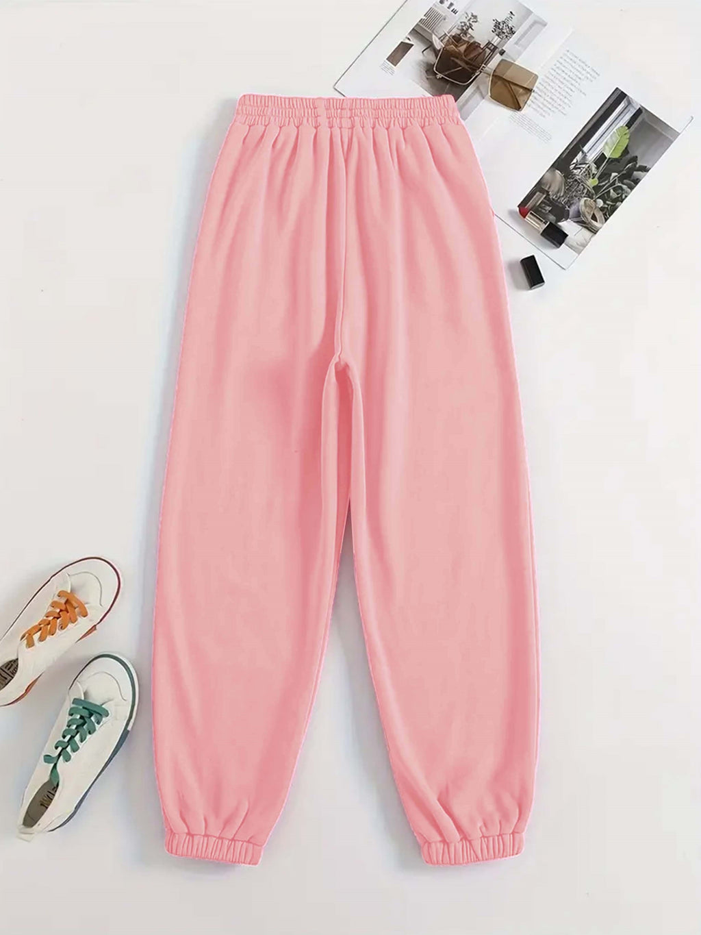 Two Piece Set, Letter Print Crew Neck Sweatshirt & Pants Outfits for Women, Winter & Fall Clothing