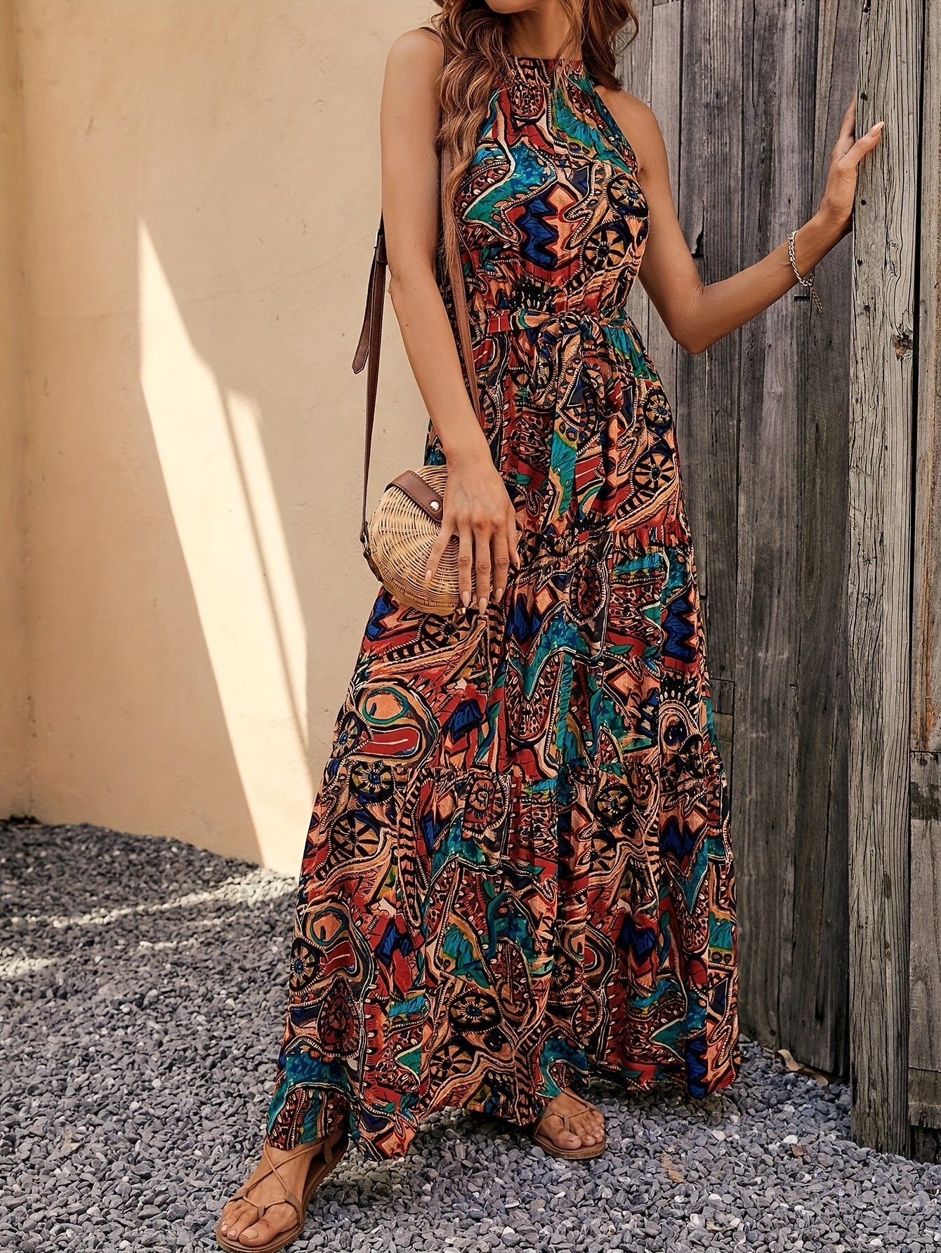Regular Women'S Summer Dresses, Long Maxi Dresses, Summer V-neck Dresses, Floral Maxi Dresses, Elegant Casual Dresses, Sleeveless Beach Dresses, Casual Dresses, Boho Beach Maxi Dresses, Maxi Dresses, Party