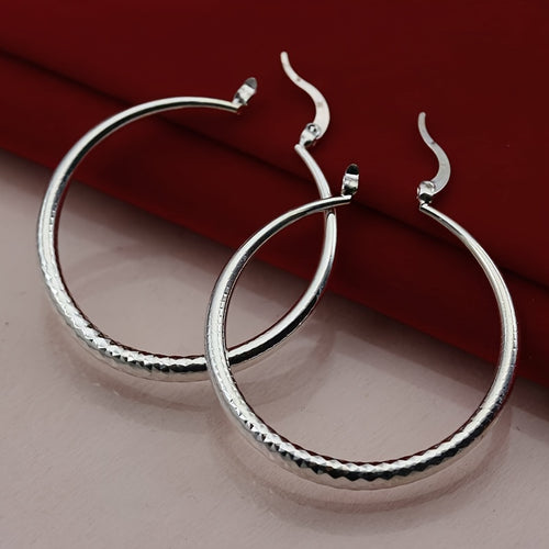 1 Pair Textured Stud Earrings, Hoop Earrings for Women, Quality Jewelry