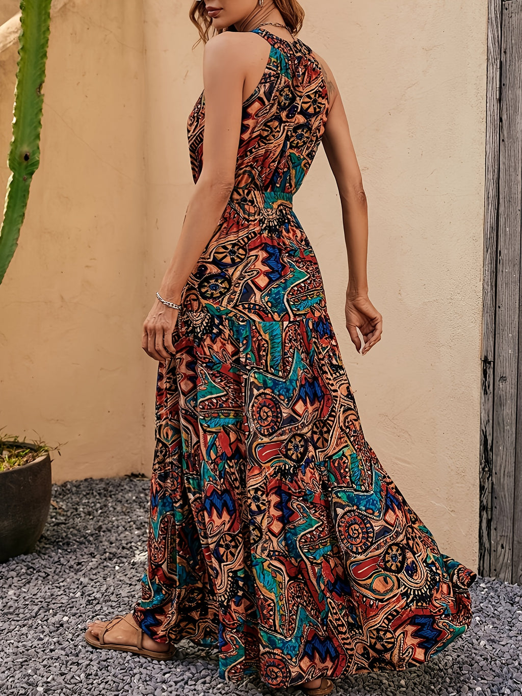 Regular Women'S Summer Dresses, Long Maxi Dresses, Summer V-neck Dresses, Floral Maxi Dresses, Elegant Casual Dresses, Sleeveless Beach Dresses, Casual Dresses, Boho Beach Maxi Dresses, Maxi Dresses, Party