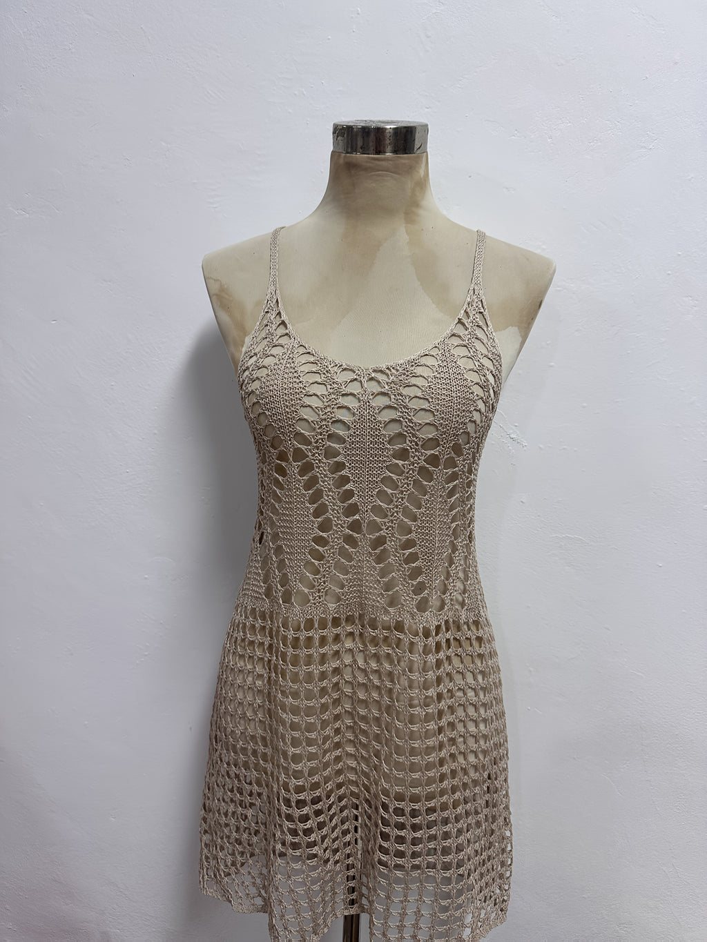 Ladies' Crochet Sleeveless Cover-Up Hollow Flared Beach Swimwear, Elegant Party Dresses for Women, Casual and Stylish Clothing, Summer Promotion Hot Apparel  Sexy Outfits