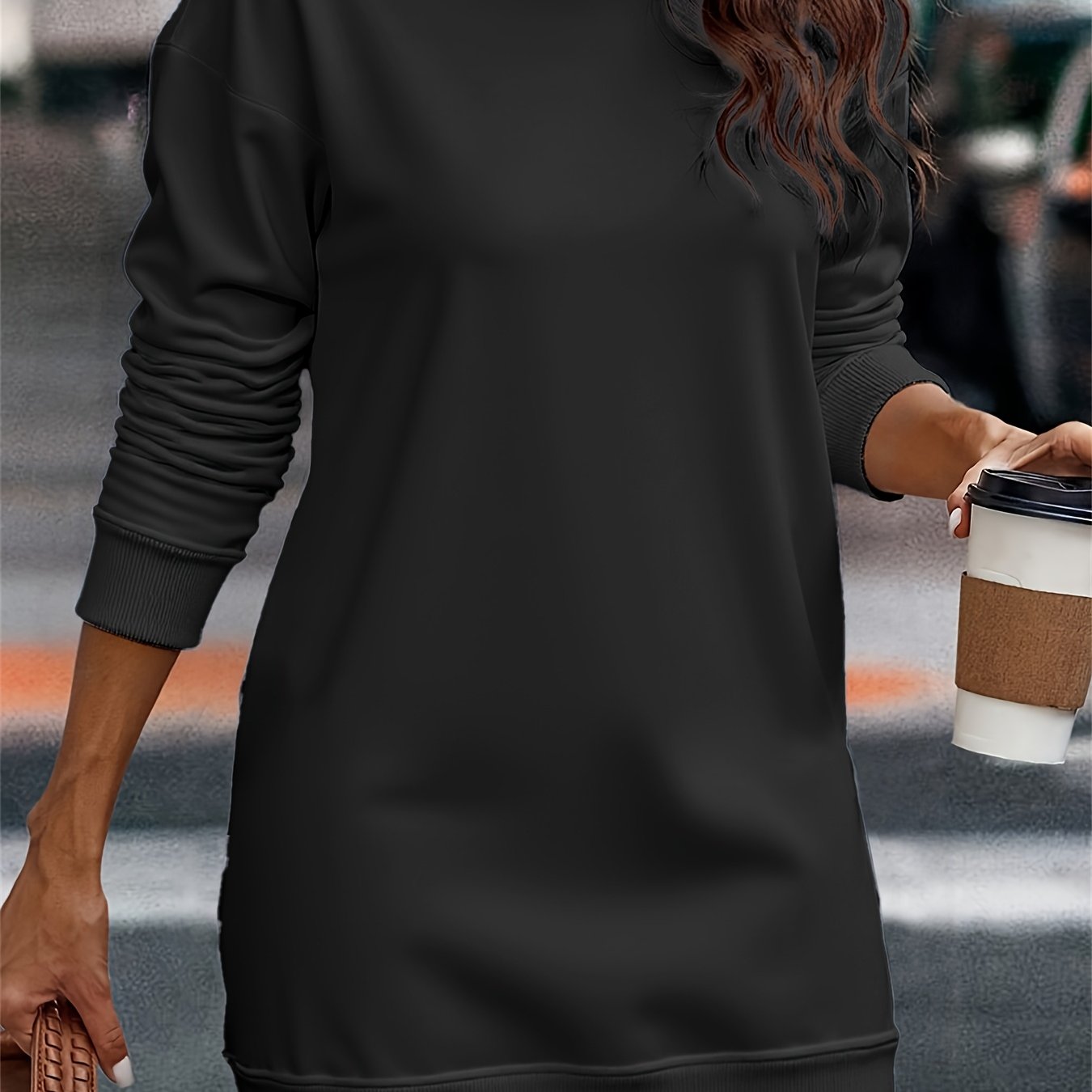 [Cozy Winter Swe Dress] Women's Thickened Hooded Swe Dress | Mint Green Winter Pantsuit, Loose Fit Longline Sweater Dress for Cold Weather - Machine Washable, Everyday & Formal Outfits, Winter Dresses, Formal Attire, Autumn O