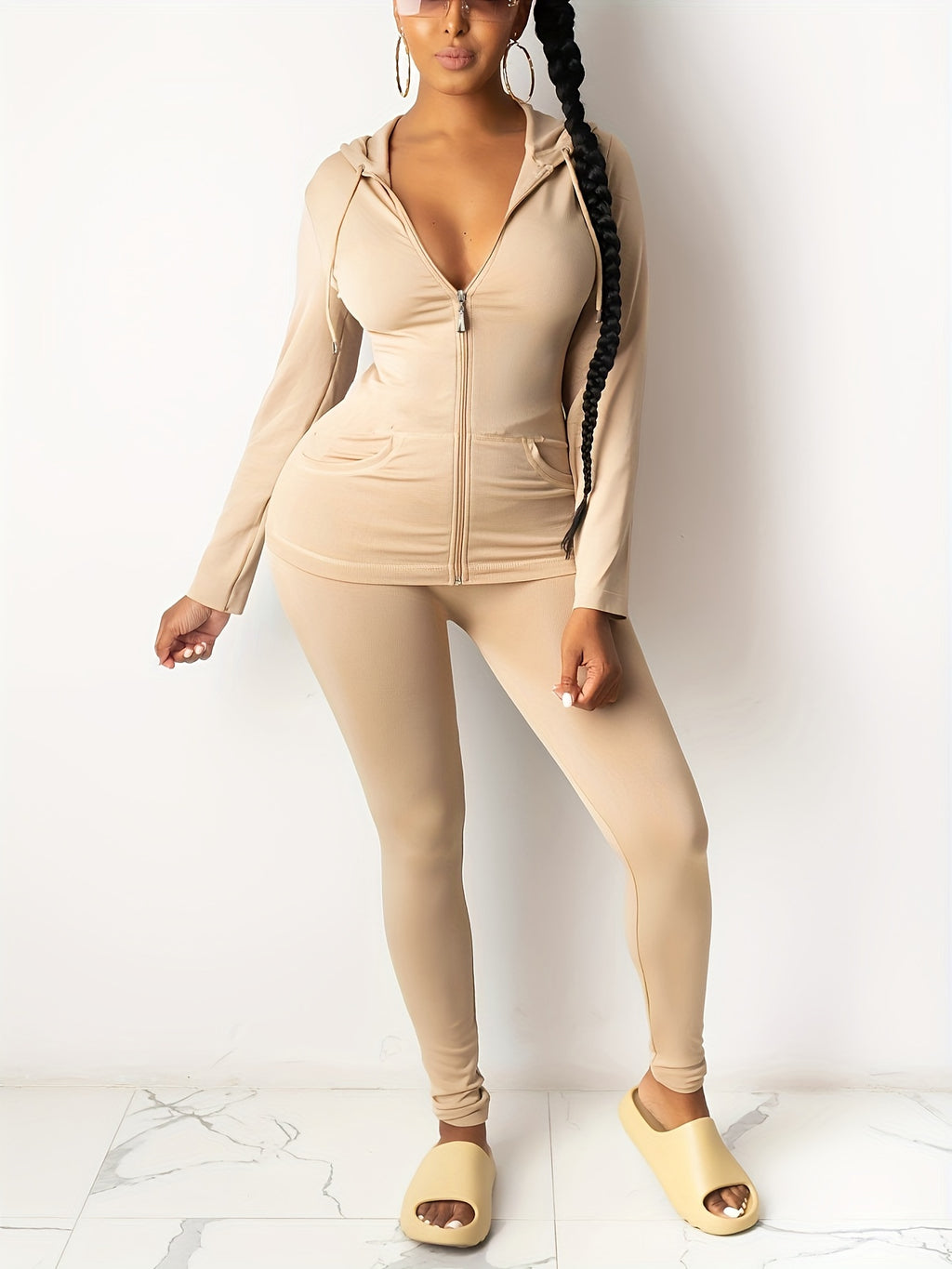 Targeted Women'S Pants Set Two Piece Set Women Festival Fall Winter Top+Pant Sweat Suits Neon 2pcs Outfits Matching Sets