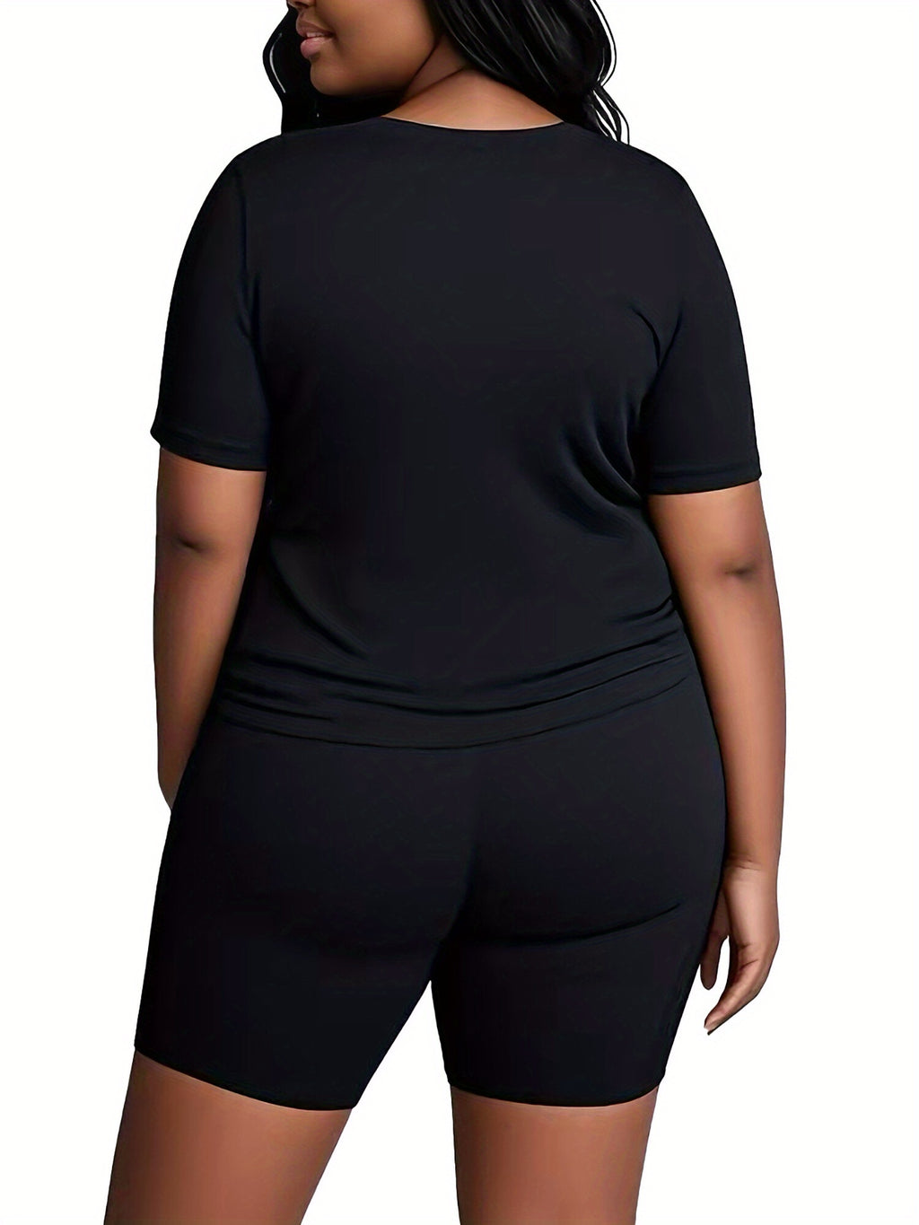 Women'S Plus Size 2pcs With God All Things Are Possible Butterfly Lover Bible Verse Top and Shorts Set, Black Casual Loose Short-Sleeved T-shirt Shorts, Summer Curve Jogger Sets Vacation Outfits for Women, Birthday Mother'S D