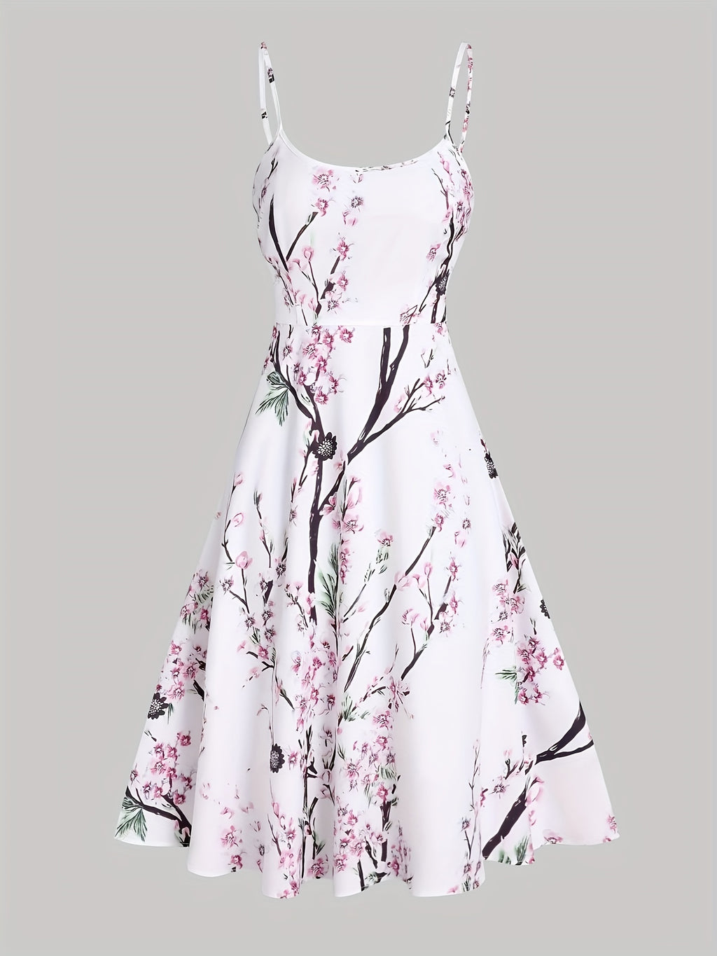 Two-Piece Elegance Set - Short Sleeve Surplice Neck Belted Top & Floral Print Flared Skirt Outfit with Comfortable Fabric, Adjustable Waist, and Chic Design - Women's Clothing for Formal Occasions