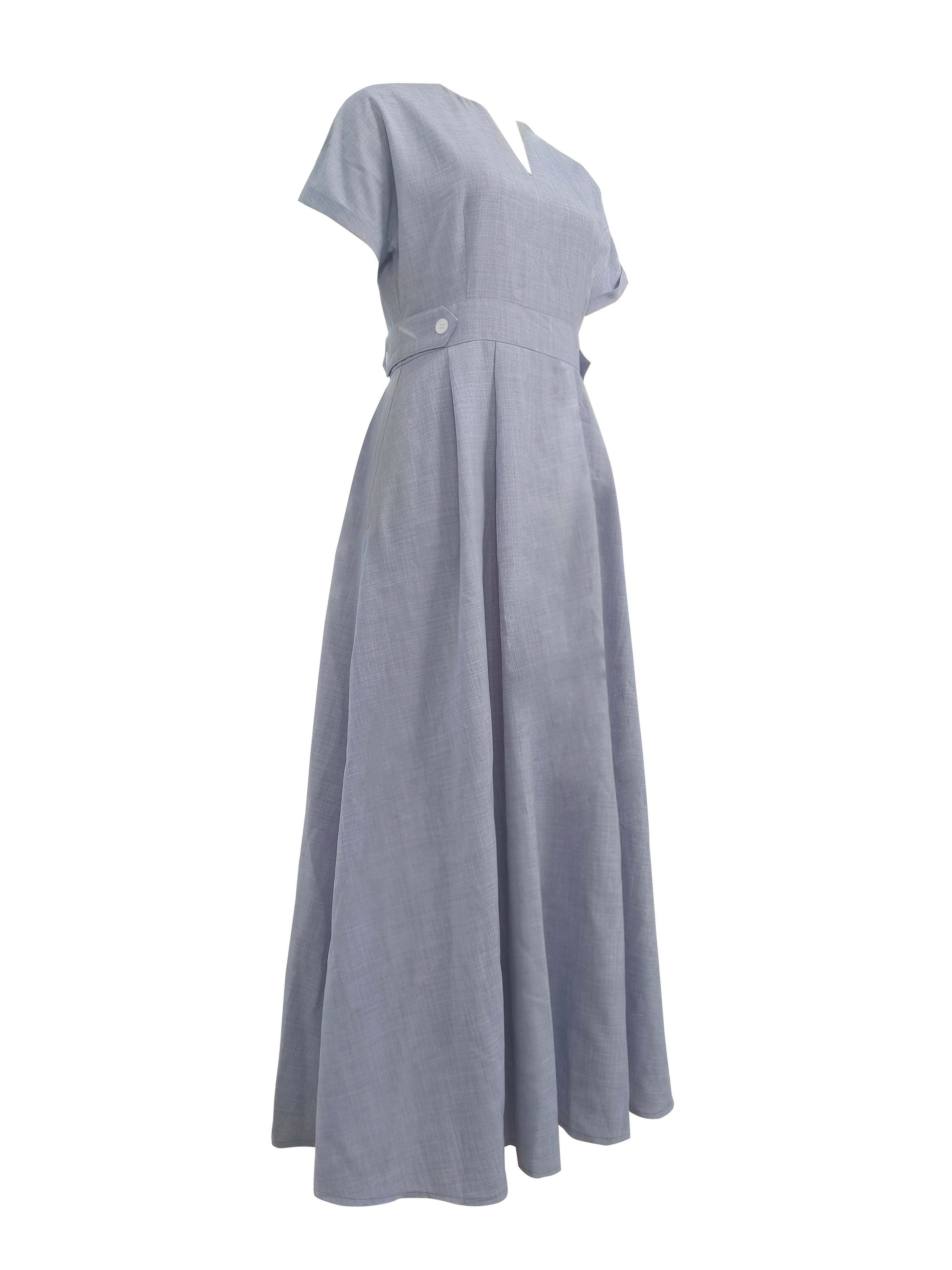 Tailored Development of Stylish Women'S Dresses with Elegant Necklines, Solid Color Fashionable And Elegant Dresses, Side Pocket Stylish And Elegant Dresses, Outdoor Fashionable And Elegant Dresses