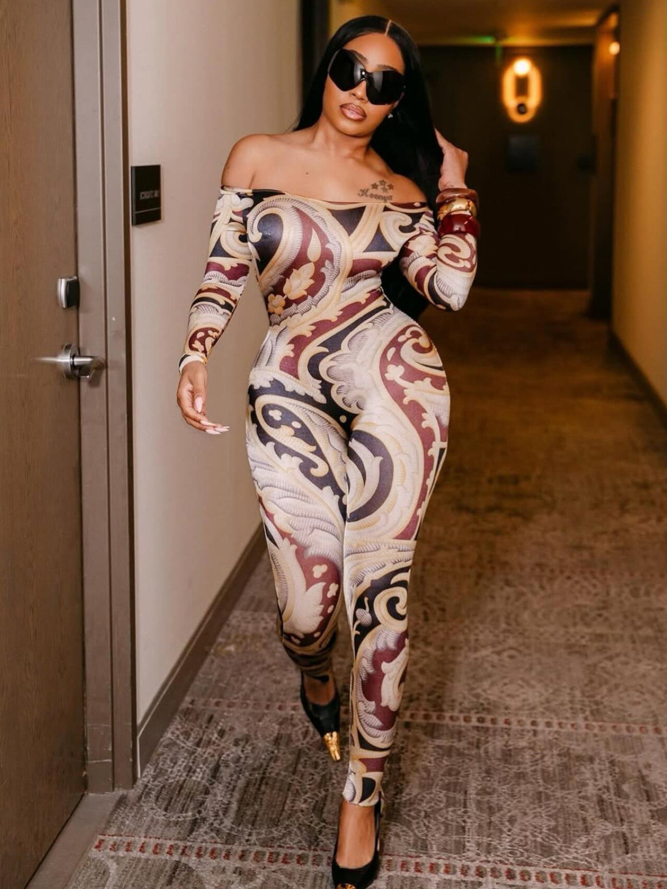 Abstract Art Print Jumpsuit: A Bold Statement for a Stylish and Confident Look, Bodysuits for Women, Birthday Outfits for Women