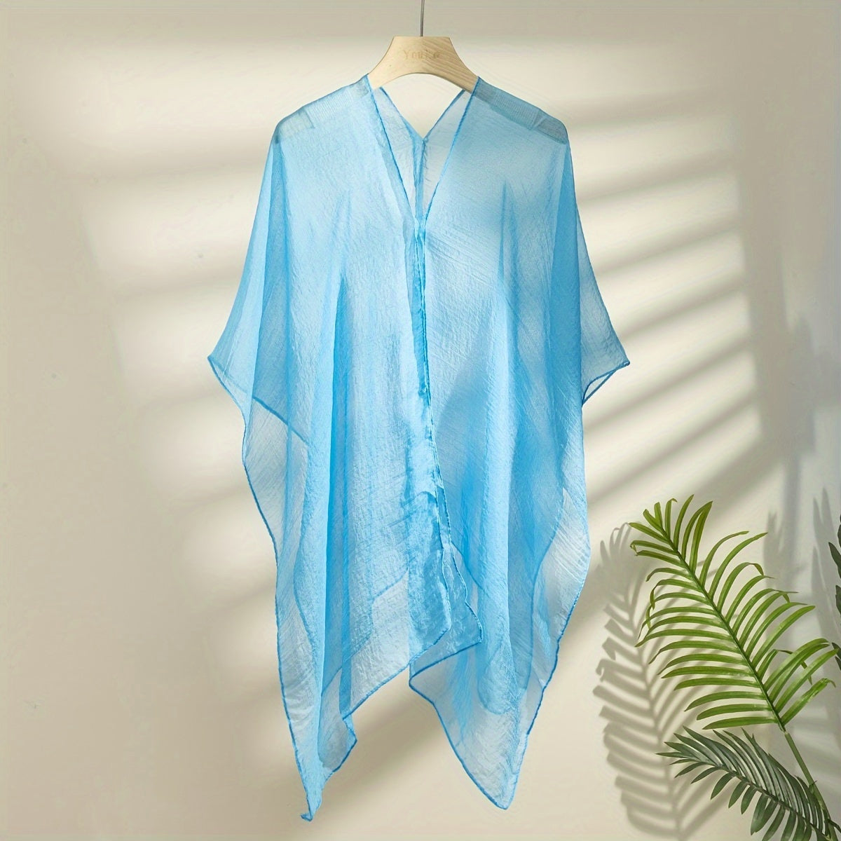 1pc Women's Lightweight Elegant Shawl - Dual-Layer Design, Vibrant Solid Color (Black/Green/Orange/Blue/Pink), Non-Stretch Fabric for Casual & Formal Outings, Shawls for Sleeveless Dresses, Outdoor Apparel, Flowing Duster, Co