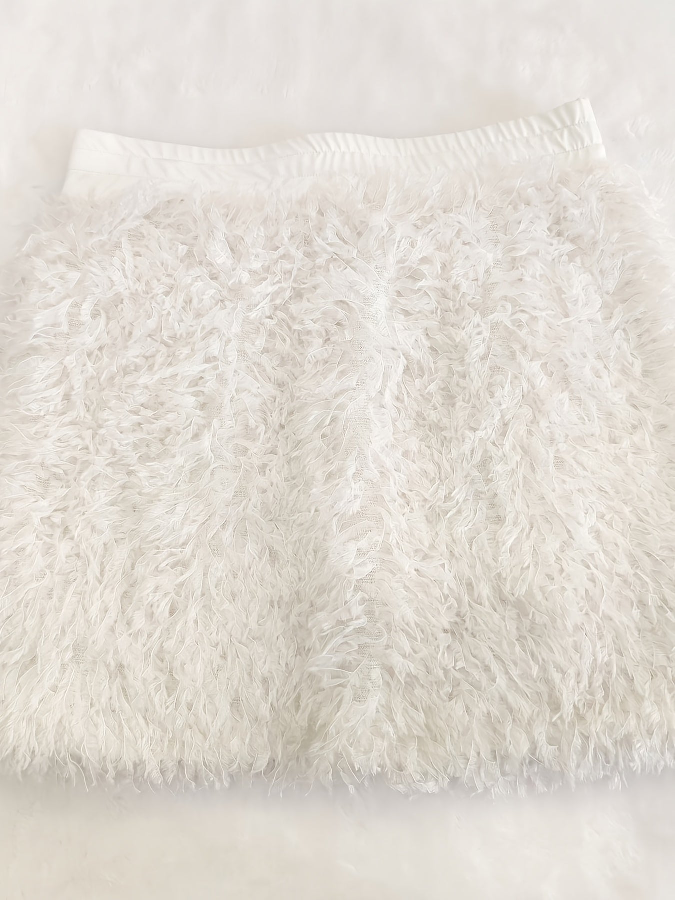 Birthday Outfits Women 2pcs Womens Summer Clothing White Outfits for Women Outfits Vestidos De Mujer Fiesta EleganteSexy Hot Tight Spaghetti Strap Bikini One-piece with Fur Bottom Skirt Set, Includes Built-in Bra Padssummer f