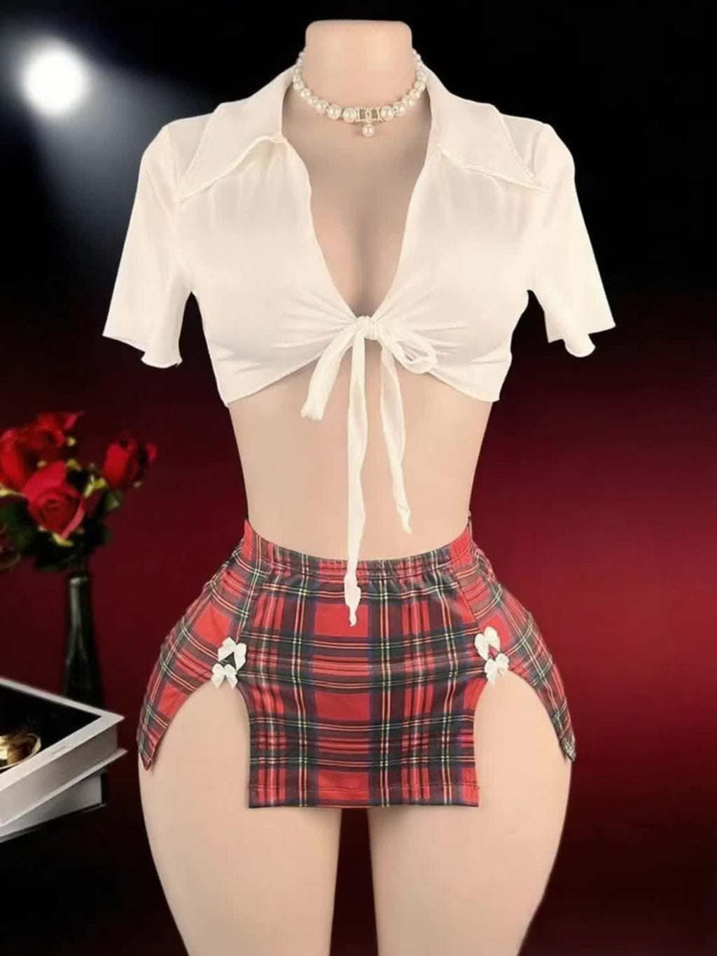 Women's Sexy Lingerie Set, Mini Skirt & Thong Role - Playing Erotic Costume - New Style, Lingerie Sexy, Outfits for Women, Sexy Night Wear for Women, Lingerie Women, Costume Party Attire, Role Play Costume, Sexy Lingerie Coll