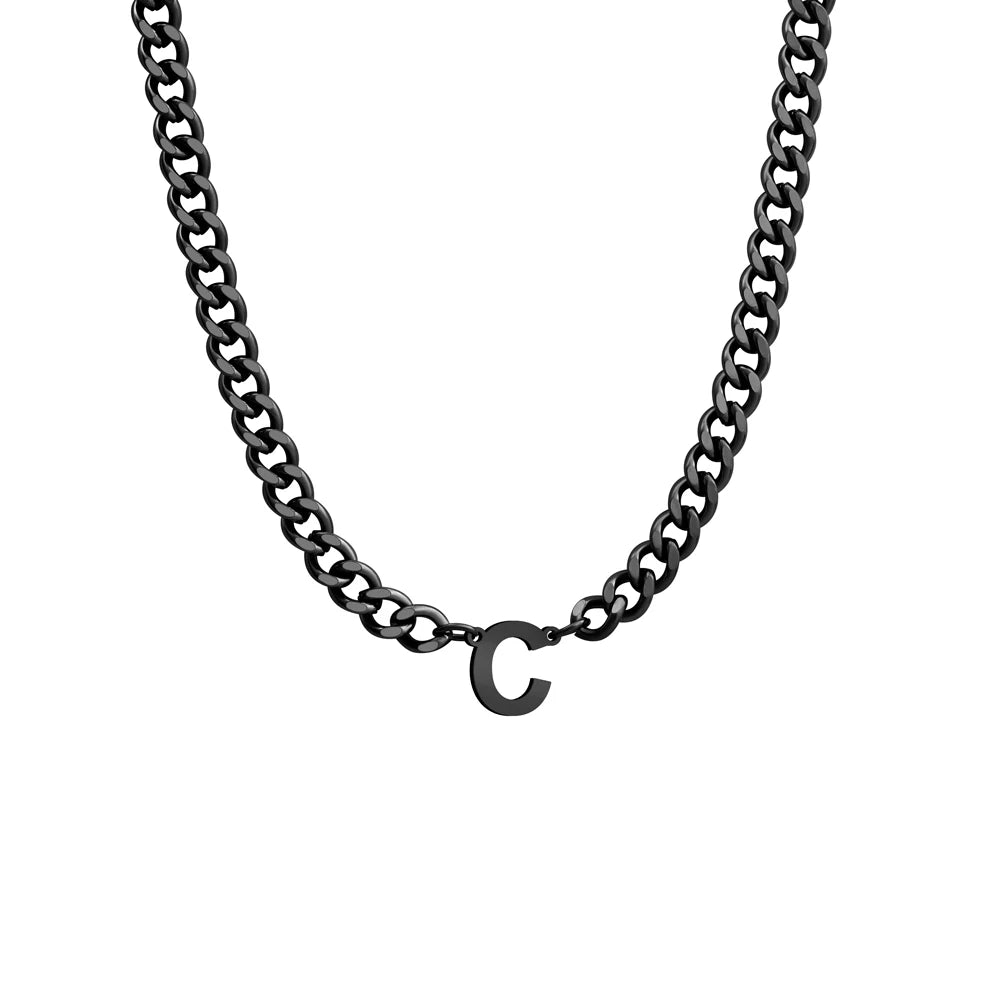 Initial Necklace Chain Initial Necklace Personalized Letter Initial Necklace Rope Chain Necklace With Initial чокер из бисера