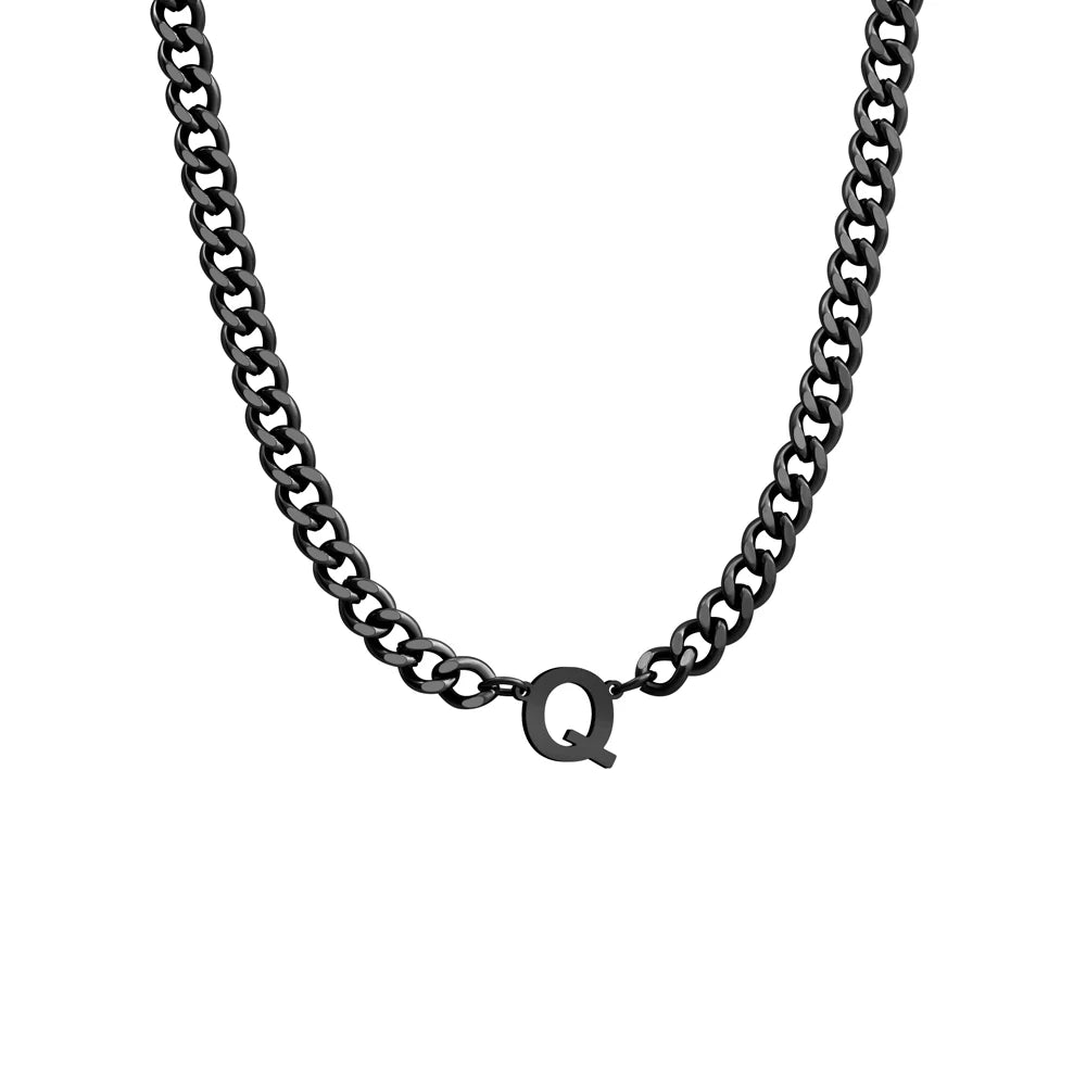 Initial Necklace Chain Initial Necklace Personalized Letter Initial Necklace Rope Chain Necklace With Initial чокер из бисера