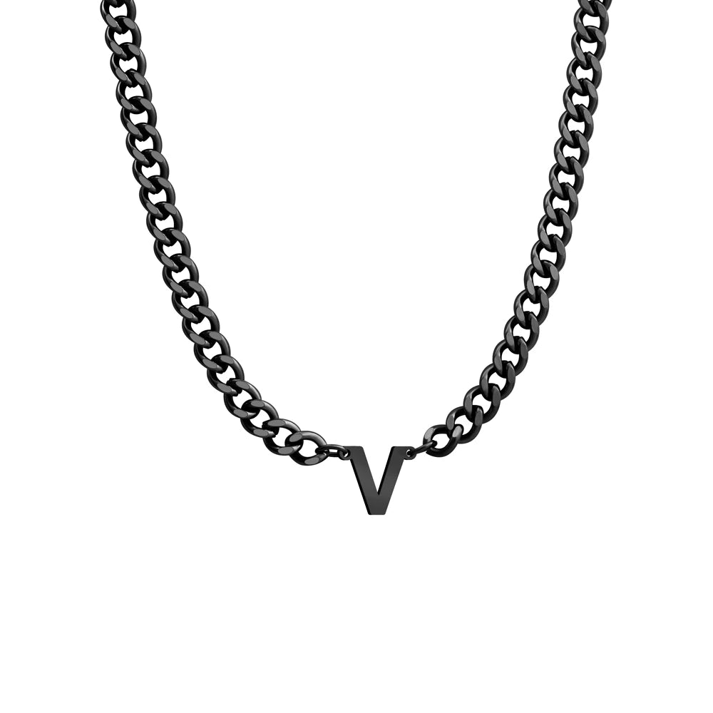Initial Necklace Chain Initial Necklace Personalized Letter Initial Necklace Rope Chain Necklace With Initial чокер из бисера