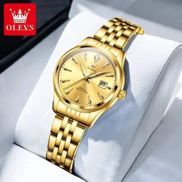 OLEVS 5598 Original Quartz Japan Movt Light Luxury Surface Ladies Watch Stainless Steel High Hardness Costing for Women Watches