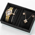 SHENGKE Women Jewelry Set and Watch Montre Jewelry and Watch Sets Hand Bangle Jewelry and Wrist Ladies Watch Set