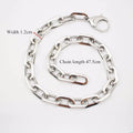 Statement Thick Chain Choker Necklace Punk Metal Fashion Trendy Jewelry for Women Men Fashion Link Chain Necklace