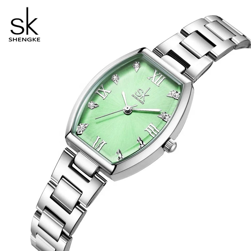 SK Cute Mini Design Ladies Watch Elegant Hot Sale Luxury Saat Stainless Steel Quartz Clock Women Bracelets