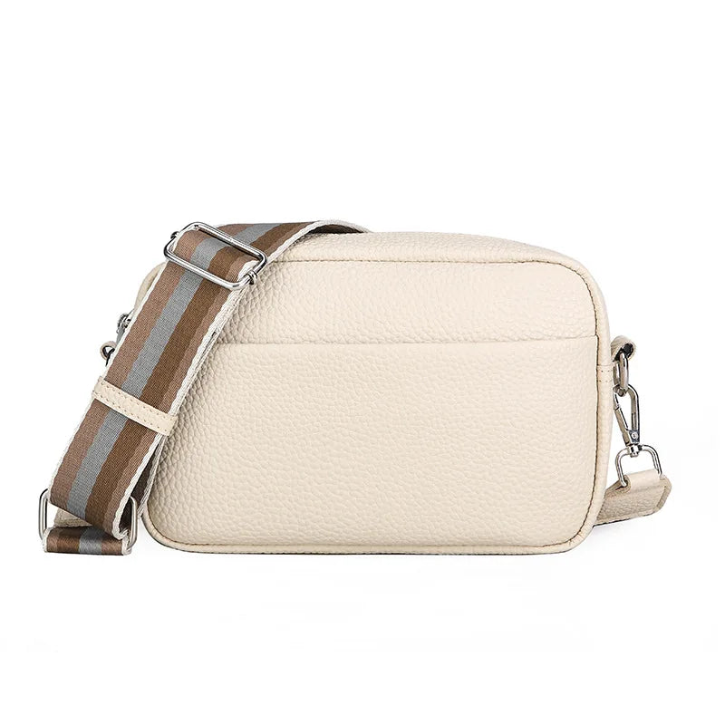 OEM Hot Selling Women's Bags Fashion Simple Shoulder Bag High Quality PU Leather Safety Zipper Outdoor Leisure Ladies Bags L1007