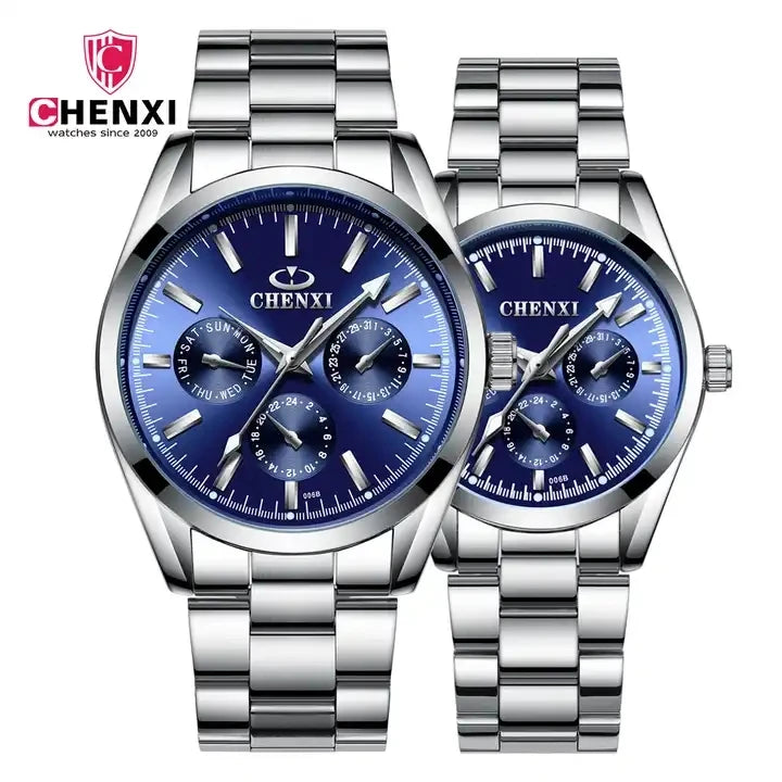 CHENXI 006 New Fashion Women Watch Stainless Steel Rhinestone Ladies Watch Simple Casual Women Quartz Wrist Watch Ches