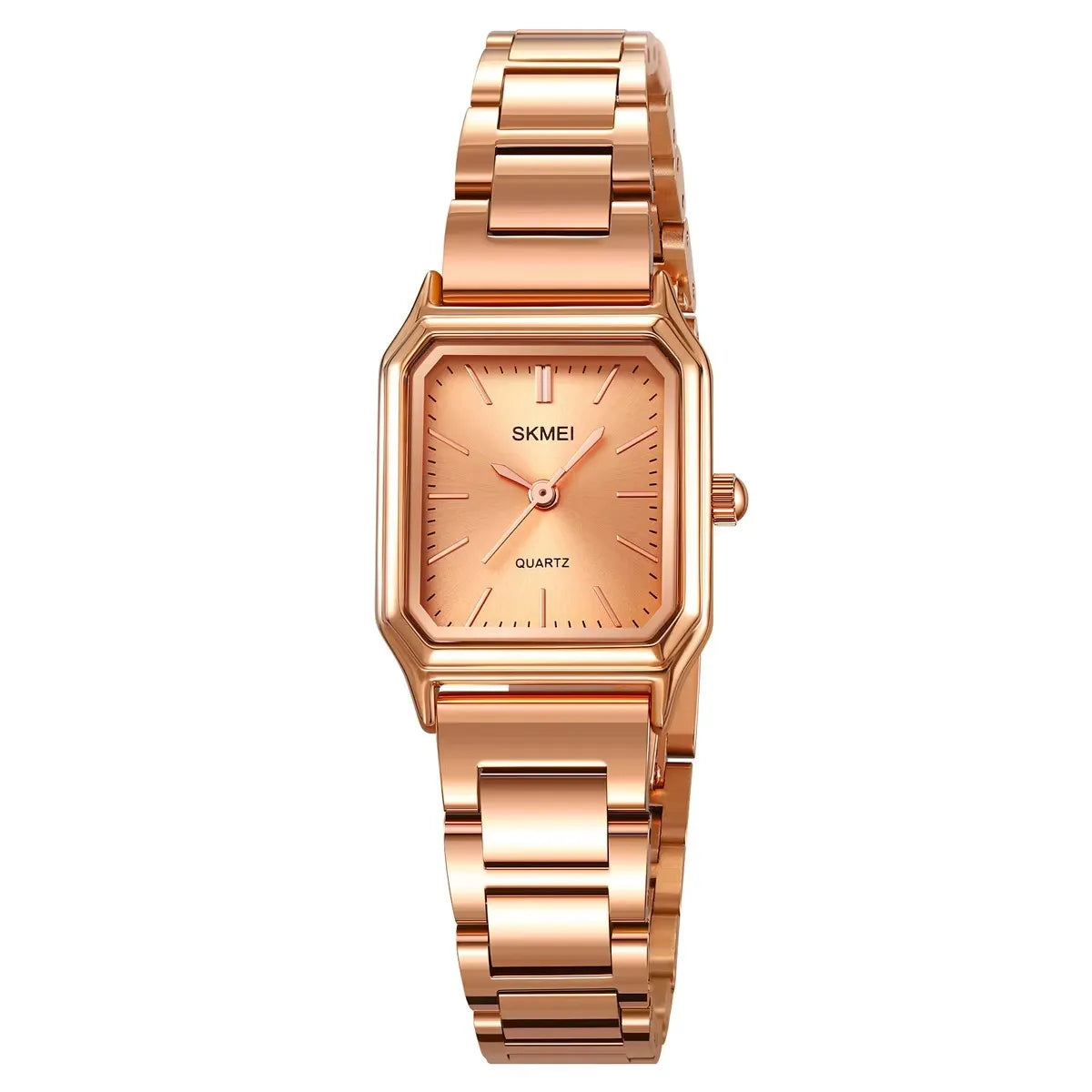 Skmei 2237 Ladies Watch Stainless Steel Strap Wristwatch Leisure Style Minimalist Fashion Japan Quartz Square Watches for Women