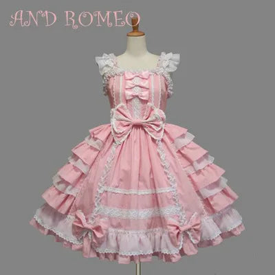 Classical Maid Cosplay Costumes Lolita  Princess Girl Plus Size Apron Maid Outfits Anime Pink Cute Girl Party Princess Dress