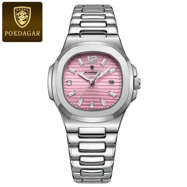 POEDAGAR Luxury Woman Watch Sports Quartz Ladies Watch for Women Waterproof Luminous Female Clock Dress Women's Watches 708