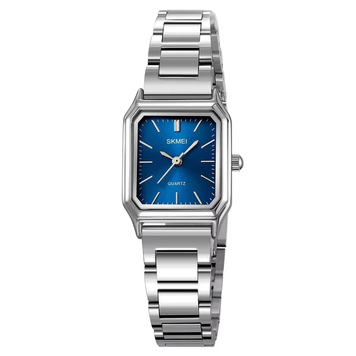 Skmei 2237 Ladies Watch Stainless Steel Strap Wristwatch Leisure Style Minimalist Fashion Japan Quartz Square Watches for Women
