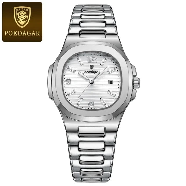 POEDAGAR Luxury Woman Watch Sports Quartz Ladies Watch for Women Waterproof Luminous Female Clock Dress Women's Watches 708