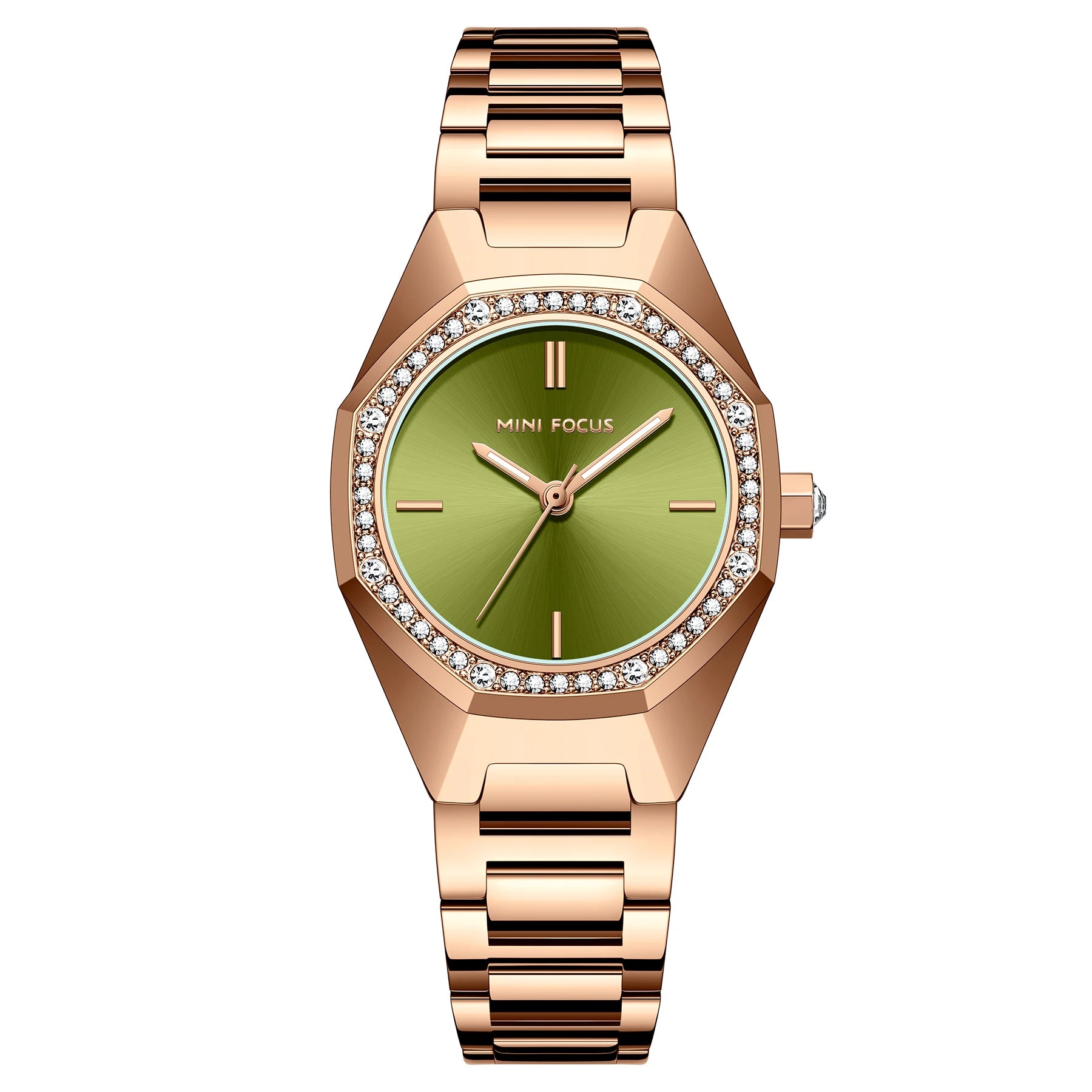 Hot Sale Mini Focus Gold Plating Quartz Woman Watches Jam Tangan Wanita Cheap Wristwatches for Women Pretty Diamond Ladies Watch