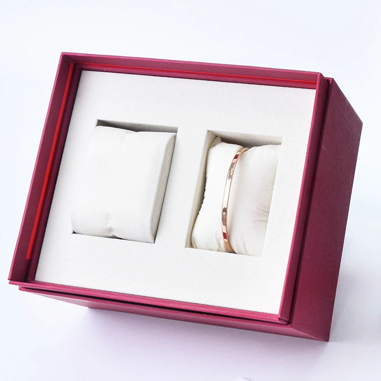 Watch Box Organizer Packaging case Luxury Wrist Watch Storage Boxwomen Ladies Watch Necklace Bracelet Set for Gift with Box