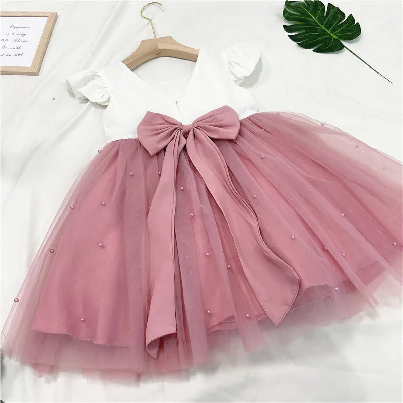 1-5 Years Baby Black Swan Prinsess Dress Girls Birthday Party Dresses Kids Christmas Children Sleeveless Tulle Tutu Clothings