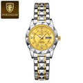 POEDAGAR Luxury Women's Watches Waterproof Luminous Date Week Ladies Watch for Female Quartz Stainless Steel Dress Women Watch