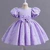 New Kids Dresses for Girls Tutu Princess Children Evening Party Dress Children Flower Girls Wedding Dress Vestido 5 6 7 8 Year
