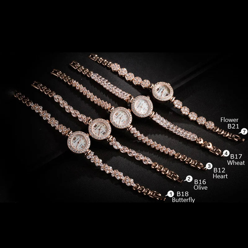 Royal Crown Women's Watch Japan Quartz Hours Fine Fashion Bracelet Jewelry Band Shell Luxury Rhinestones Girl Birthday Gift
