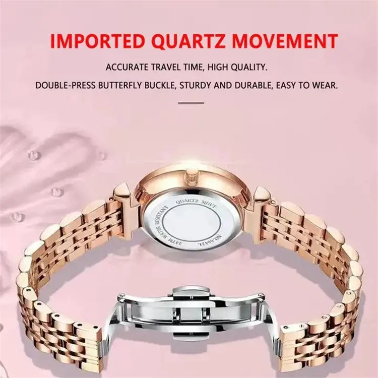 POEDAGAR 366 Luxury Elegant Ladies Watch High Quality Casual Steel Waterproof Quartz Women's Watches Dress Clock