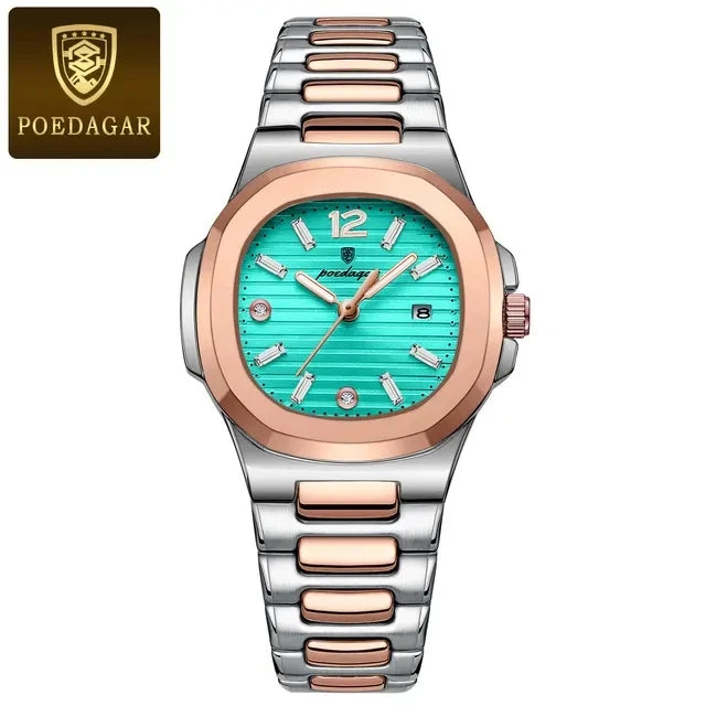POEDAGAR Luxury Woman Watch Sports Quartz Ladies Watch for Women Waterproof Luminous Female Clock Dress Women's Watches 708