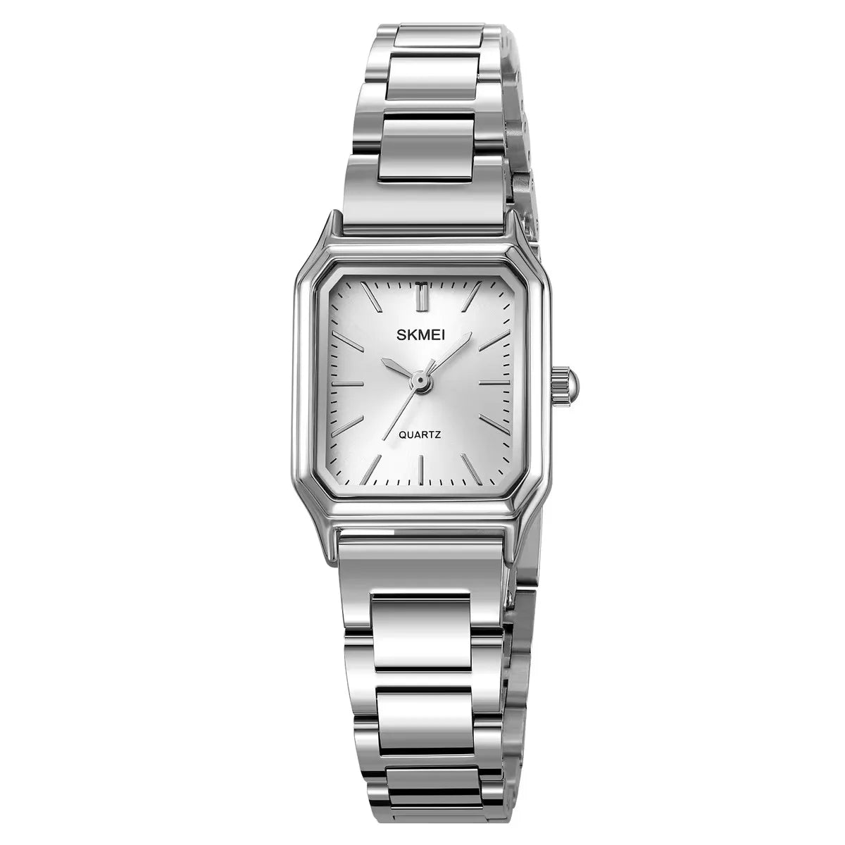 Skmei 2237 Ladies Watch Stainless Steel Strap Wristwatch Leisure Style Minimalist Fashion Japan Quartz Square Watches for Women