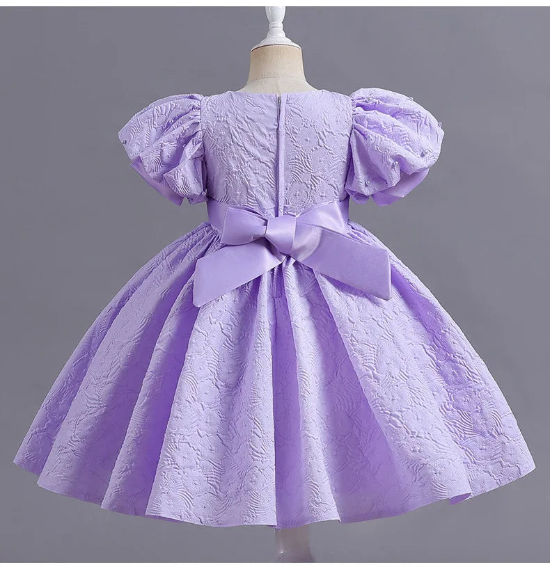 New Kids Dresses for Girls Tutu Princess Children Evening Party Dress Children Flower Girls Wedding Dress Vestido 5 6 7 8 Year