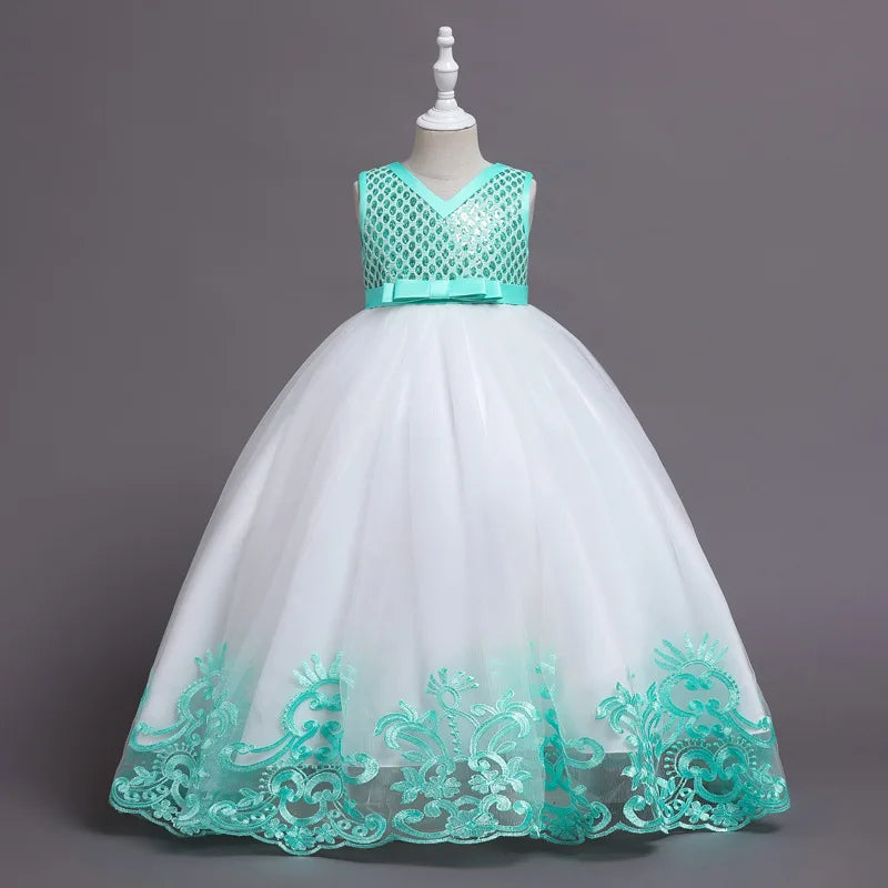 Children's Princess Korean Version Pompadour Female Wer Child Wedding Dress Kindergarten Costume for Children