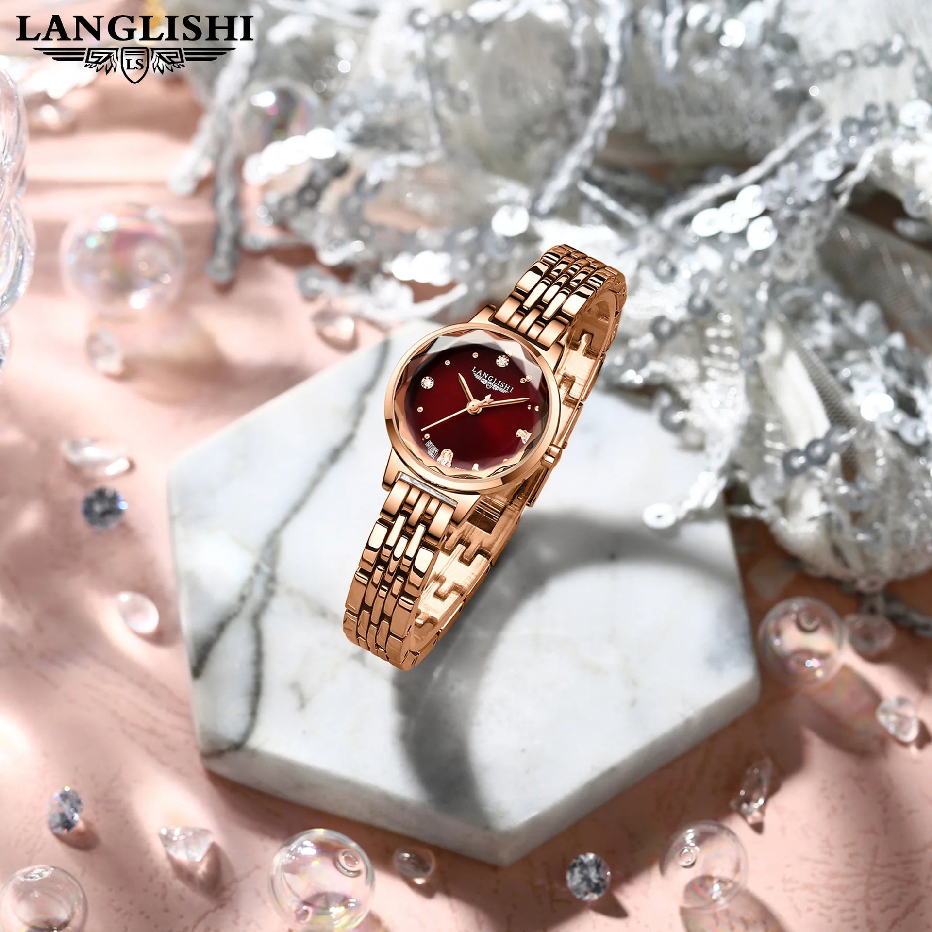 POEDAGAR Ladies Watch 610 Student Fashion Quartz Womens Watches Diamond Jewelry for Women Bracelet Wristwatch Gift Montre Femme