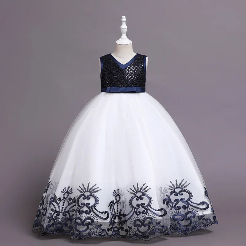 Children's Princess Korean Version Pompadour Female Wer Child Wedding Dress Kindergarten Costume for Children