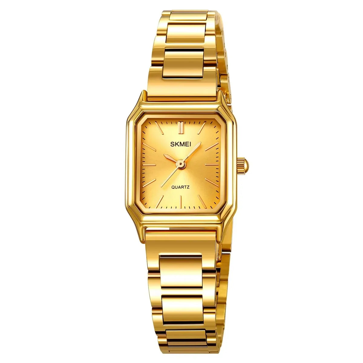 Skmei 2237 Ladies Watch Stainless Steel Strap Wristwatch Leisure Style Minimalist Fashion Japan Quartz Square Watches for Women
