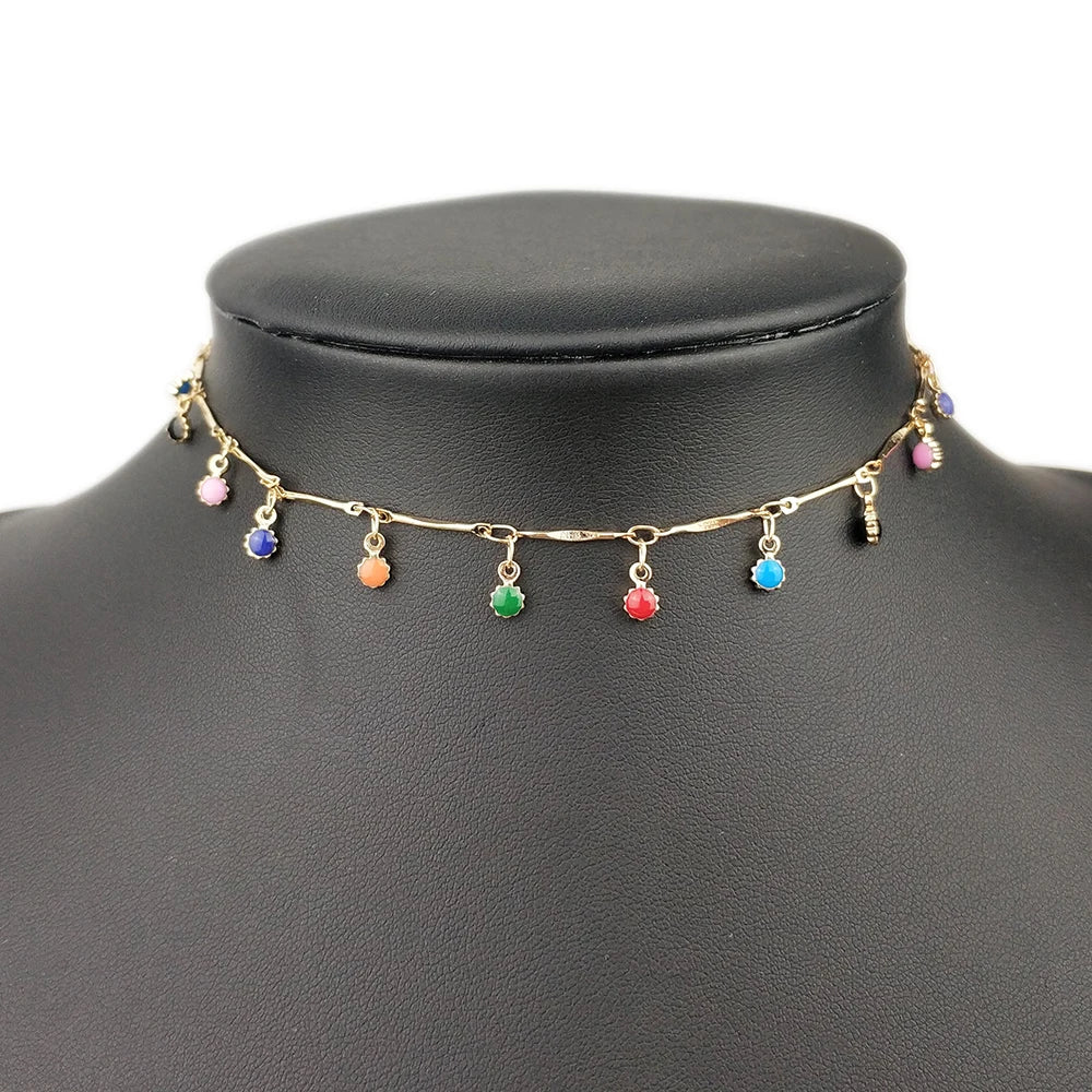 Fashion  Blade Chain on Neck Choker Necklace Women Sexy Flat Snake Chain Jewelry Gift Clavicle Necklace