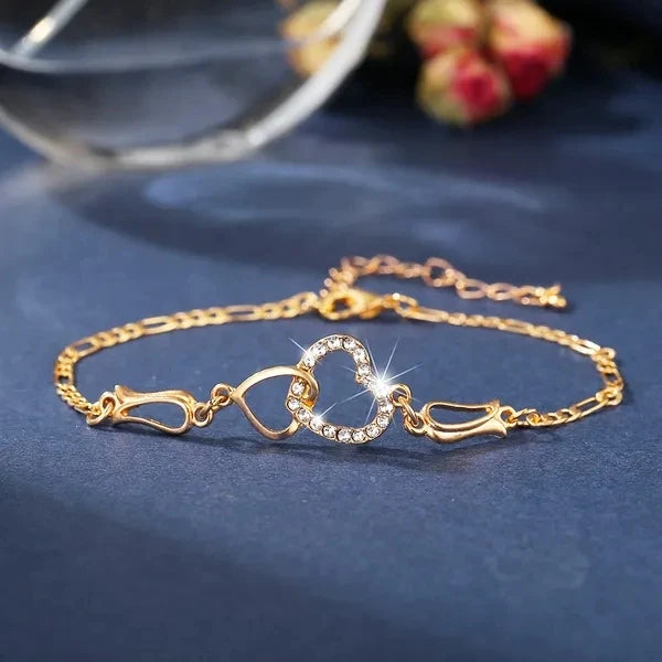 Wholesale  Crystal Bracelet Stud Earring Necklace Set Ladies Watch Casual Quartz Jewelry Set for Ladies