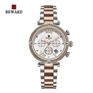 REWARD 63084 RD63084L Waterproof Stainless Steel Strap Women Luxury Quartz Watches Luminous Clock Ladies Watch for Party Gifts