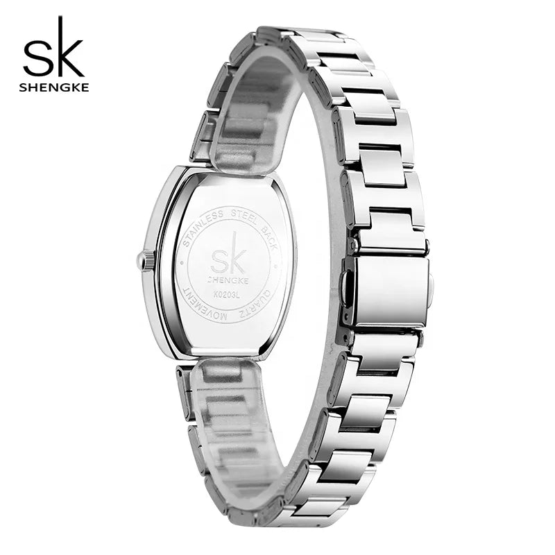 SK Cute Mini Design Ladies Watch Elegant Hot Sale Luxury Saat Stainless Steel Quartz Clock Women Bracelets
