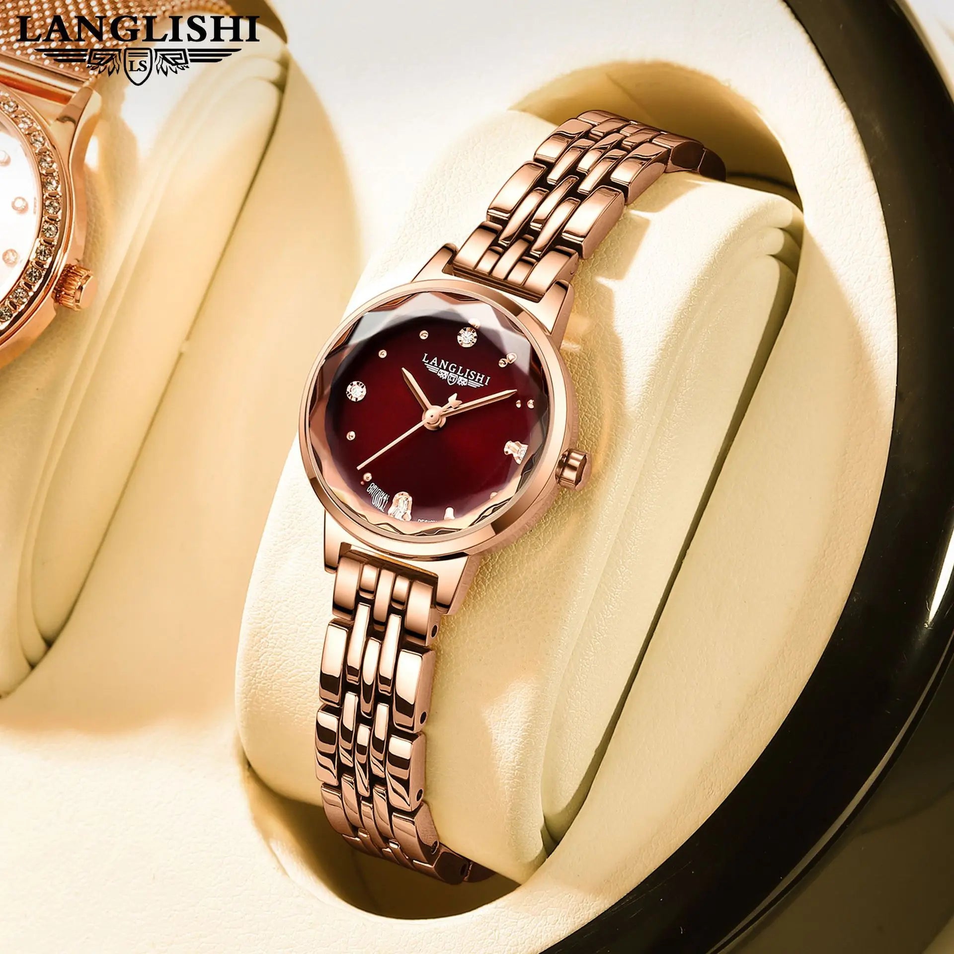 POEDAGAR Ladies Watch 610 Student Fashion Quartz Womens Watches Diamond Jewelry for Women Bracelet Wristwatch Gift Montre Femme