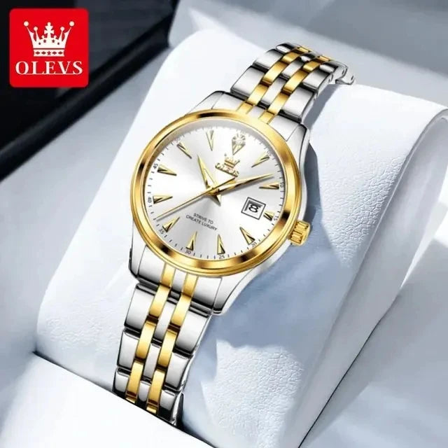 OLEVS 5598 Original Quartz Japan Movt Light Luxury Surface Ladies Watch Stainless Steel High Hardness Costing for Women Watches